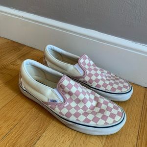 Pink Checkered Vans
